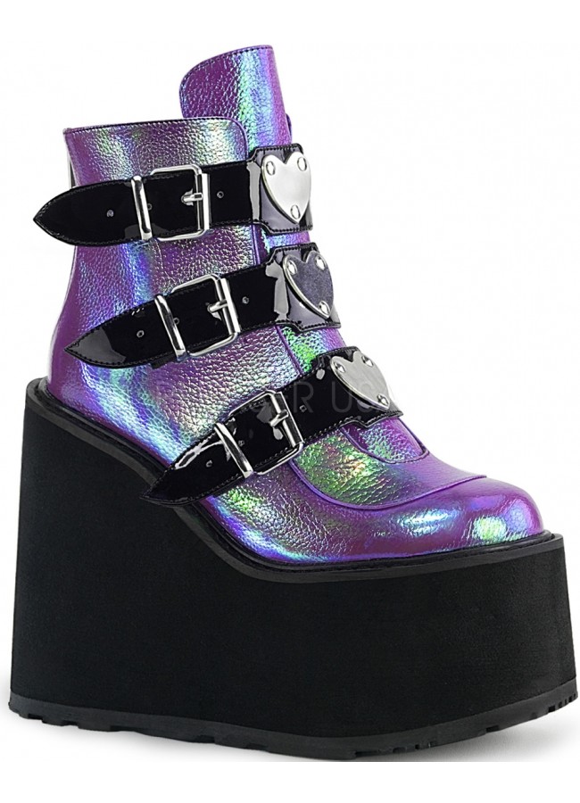purple shoe boots