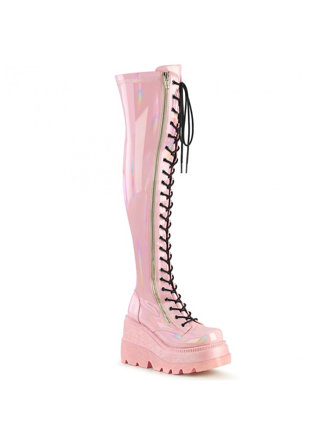 pink gothic boots