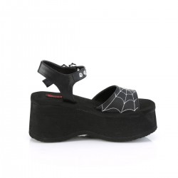 Spider Black Platform Gothic Sandal