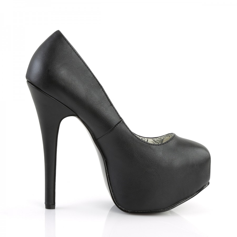 Teeze Black High Heel Platform Pump 6 Inch High Heel Shoe