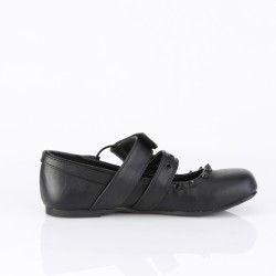 Mary Janes with Skull Buckle Flat Shoes