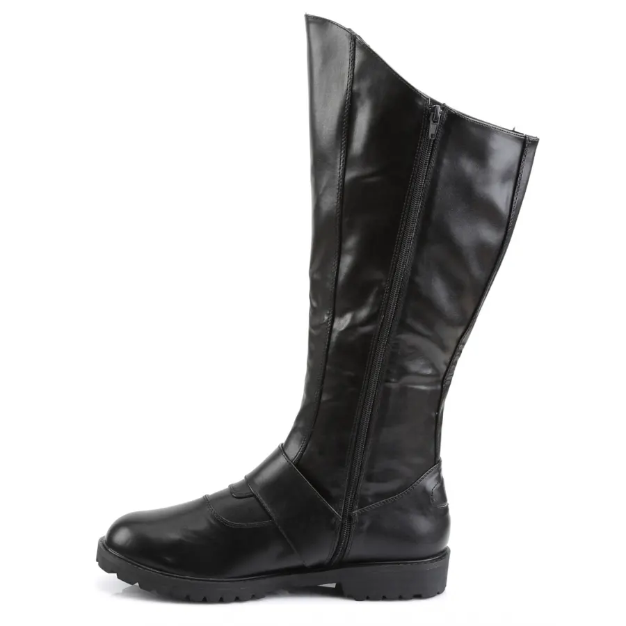 Gotham Knee High Costume Boots In Black 