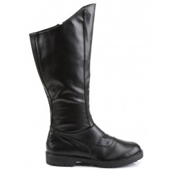 Gotham Knee High Plain Black Boots