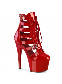 Adore Red Cage Strap Platform Bootie