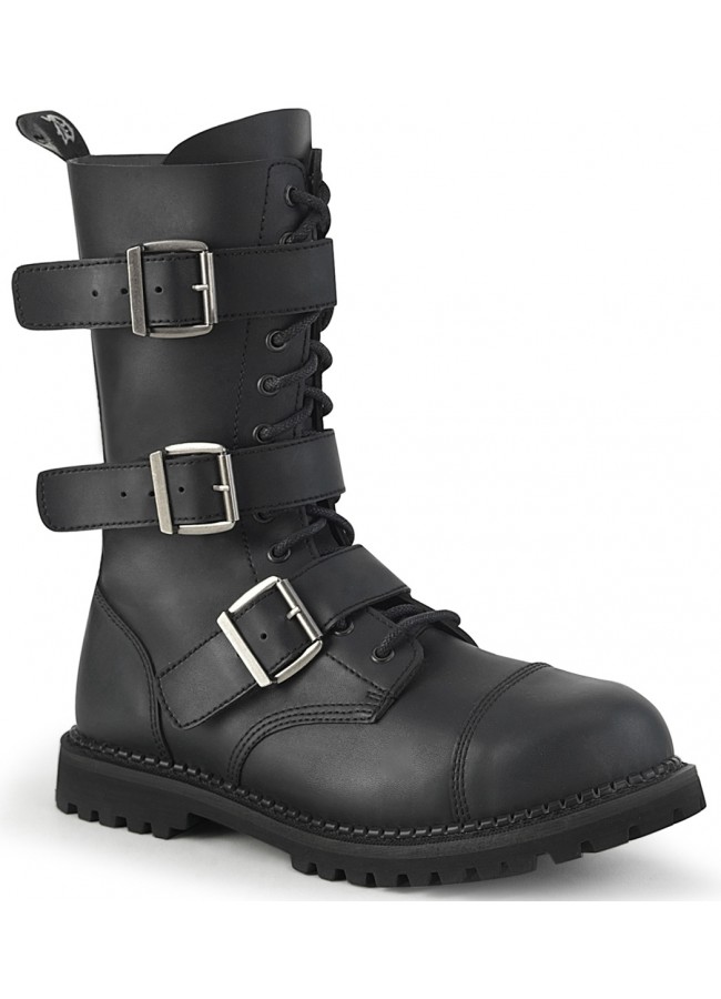 Combat Boot by Demonia Faux Leather 