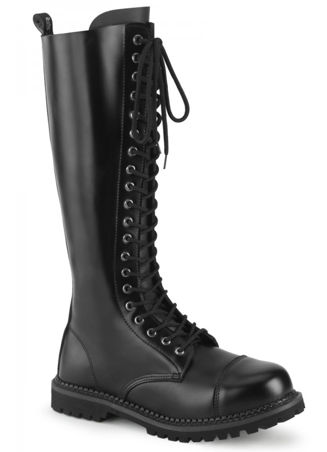 goth steel toe boots