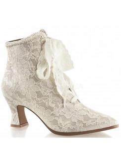 Victorian Jane Champagne Lace Ankle 