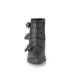 Men's Winklepicker Ankle Boots with Coffin Buckles