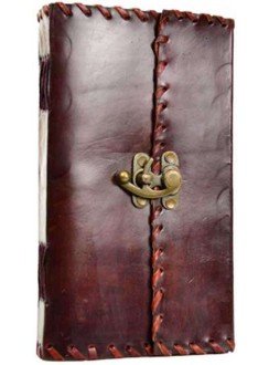 1842 Poetry Leather Blank Book - 9 Inches