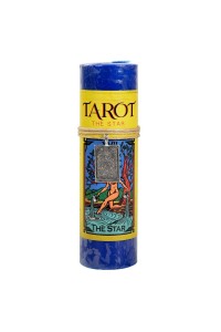 The Star Tarot Card Candle with Pendant for Hope