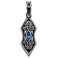 Eye of the Ice Dragon Pewter Necklace for Stability